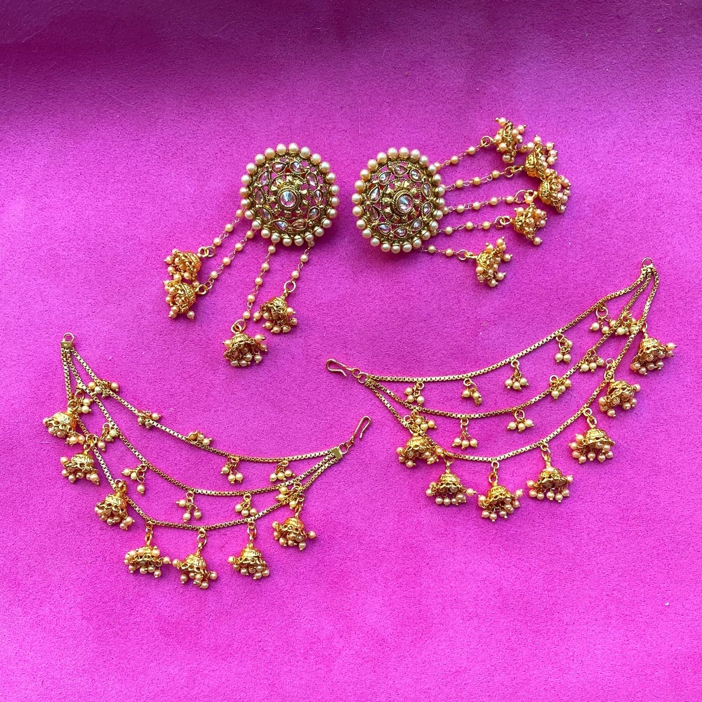 Bollywood Earrings and Hair attachments